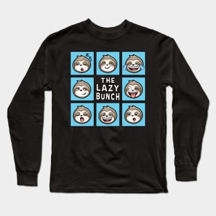 THE LAZY BUNCH Funny Sloths Long Sleeve T-Shirt